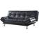 Latitude Run Peniel Black Sofa 72.6" 2 Seater
