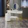 VICCO Charlène With LED Mirror White Dressing Table 40x100cm