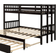 Costway Trundle Ladder Twin Bunk Bed