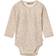 Wheat Baby's Long Sleeve Body Liv - Cream Flower Meadow