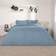 Brentfords Plain Dyed Duvet Cover Blue (260x220cm)