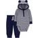 Carter's Baby's Hooded Bodysuit Pant Set 2-piece - Navy