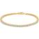 Mads Z Tennis Bracelet - Gold/Transparent