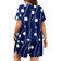 Shein EMERY ROSE Plus Size Women'S Printed Loose Fit Pocket Casual Short Sleeve Two-Piece For Spring