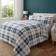 Catherine Lansfield Kelso Plaid Duvet Cover Green (200x200cm)