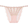 Victoria's Secret Rosebud Embroidery String Bikini Panty - Pink Fizz