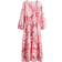 H&M Tie Belt Crepe Dress - White/Pink Floral