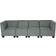 MCW Moncalieri-4-S Grey Sofa 258cm 4-Sitzer