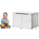 Costway Wooden Kids Toy Storage Box Sitting Top Chest Organizer