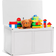 Costway Wooden Kids Toy Storage Box Sitting Top Chest Organizer