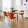 Dunelm Kendall Orange Kitchen Chair 78cm