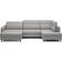 Berrto Light grey Sofa 306cm 5-seter