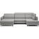 Berrto Light grey Soffa 306cm 5-sits