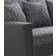 Modern Black Sofa 215.5cm 4-Sitzer