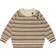 Petit Piao O Neck Light Nordic Knit Sweater - Off White/Brown Melange (PP1018)