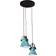 vidaXL Hanging Denim Blue/Black Pendant Lamp 30cm