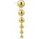 Jane Kønig Big Atomic Drop Stud - Gold