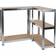 Kinzo Wood Stainless Steel Brown/Silver/Chrome Hyllsystem 75x172cm