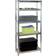 Kinzo Wood Stainless Steel Brown/Silver/Chrome Hyllsystem 75x172cm