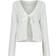 Neo Noir Bates Crochet Knit Cardigan - White