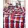 Saro Lifestyle Patriotic Plaid & Star Design Tablecloth Multicolor (177.8x127)