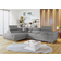 Mirjan24 Torezio Grey Sofa 274cm 4-Sitzer