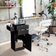 Costway Salon Black Storage Cabinet 69.9x97.8cm