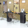 Costway Salon Black Storage Cabinet 69.9x97.8cm