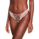 Dream Angels Rosebud Embroidery Thong Panty - Pink Fizz