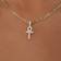 GLD 18k Gold Vermeil Micro Ankh Cross Pendant