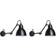 DCW Lamp Gras No 204 Black Wandlampe 15.3cm 2Stk.