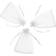 INF Gift Bags Organza White 50-pack