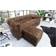 JVMoebel Relax Modern Brown Sofa 203cm 3pcs 1 Seater, 2 Seater, 3 Seater