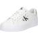 Calvin Klein Leather Platform Trainers W - Bright White/Silver