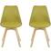 Habitat Jerry Yellow Kitchen Chair 84cm 2pcs