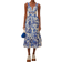 Farm Rio Flowerful Birds Lenzing Ecovero Euroflax Midi Dress - Off White