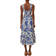 Farm Rio Flowerful Birds Lenzing Ecovero Euroflax Midi Dress - Off White