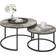 Homcom Nest of Tables Cement Grey Coffee Table 78.5cm 2pcs