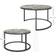 Homcom Nest of Tables Cement Grey Coffee Table 78.5cm 2pcs