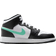 NIKE Air Jordan 1 Mid GS - White/Black/Green Glow