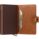 Secrid Mini Emboss Lines Wallet - Cognac