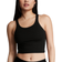 PINK Rib Crop Tank Top - Pure Black