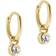 Ted Baker Sinalaa Huggie Earrings - Gold/Transparent