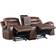 Benjara Power Reclining Loveseat Brown Sofa 77.5" 2 Seater