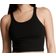 PINK Cropped Rib Top - Pure Black