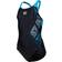 Arena Costume Intero Piscina Vortex Nero Azzurro Bambina 8-9 Anni