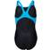 Arena Costume Intero Piscina Vortex Nero Azzurro Bambina 8-9 Anni