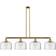 Innovations Lighting Bell Brushed Brass/Clear Ceiling Lamp