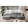 Berrto Light grey Soffa 306cm 5-sits
