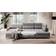 Berrto Light grey Soffa 306cm 5-sits